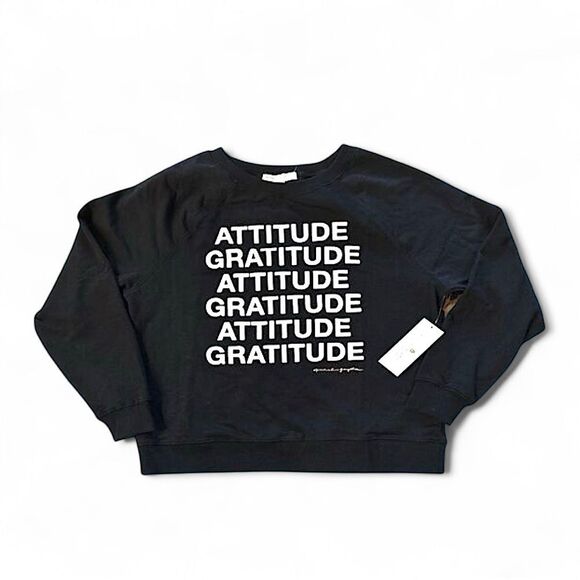 NWT Spiritual Gangster Graphic Gratitude Gemma Sweatshirt - Picture 1 of 8